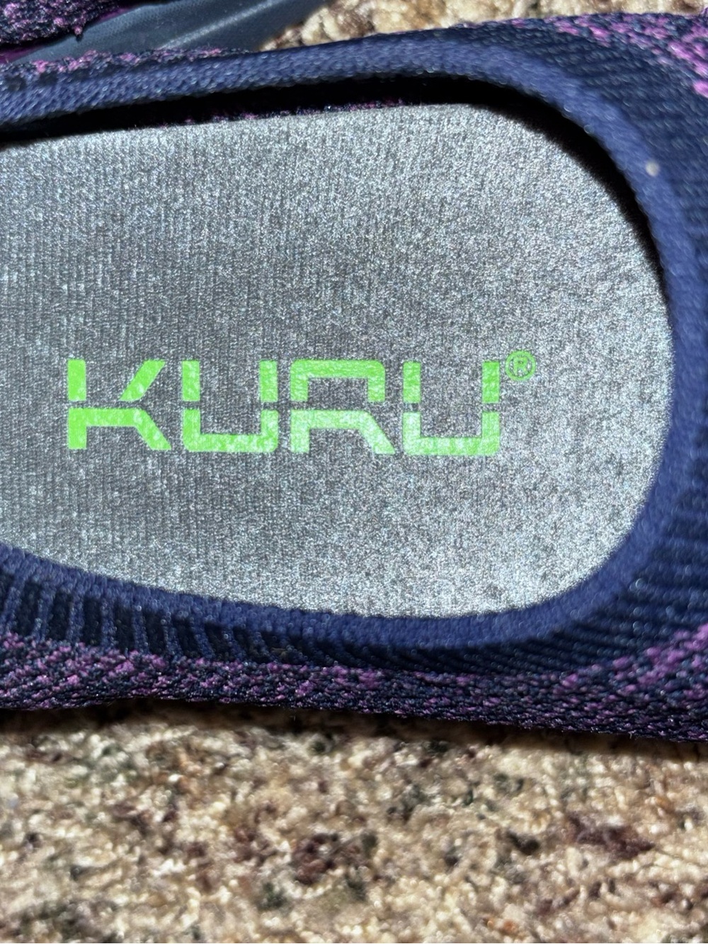 Kuru Stride Womens Size 8.5 Blue Purple Athletic Walking Slip On Shoes Sneakers - Picture 6 of 7